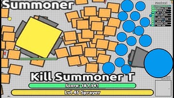 SPRAYER VS SUMMONER !! DIEP.IO