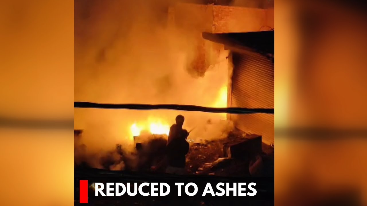 Nowshera: Fire Breaks Out in Scrap Shop on Diwali Night, Goods Worth ...