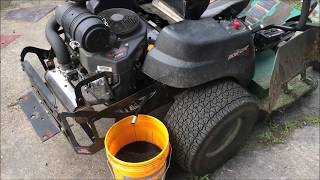 Bobcat Zero Turn Oil Change (Kawasaki FX691V)