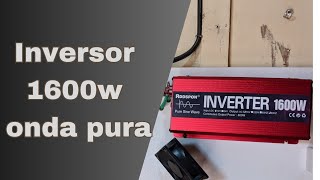 #Energiasolar  Inversor onda senoidal 1600w marca  (RDDSPON) custo benefício