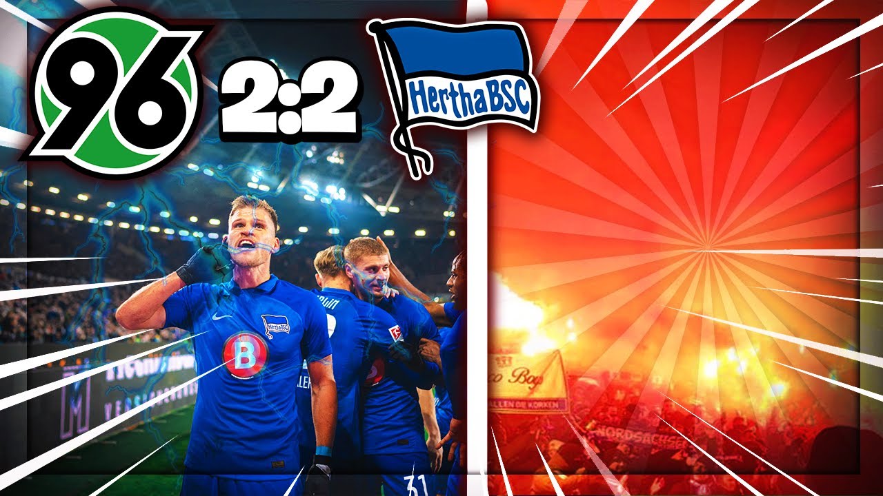 Pyro, Choreo, Invasion ... 👀 Hannover 96 vs Hertha BSC STADION VLOG 🏟 2 ...