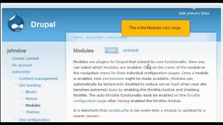 How to manage modules in Drupal