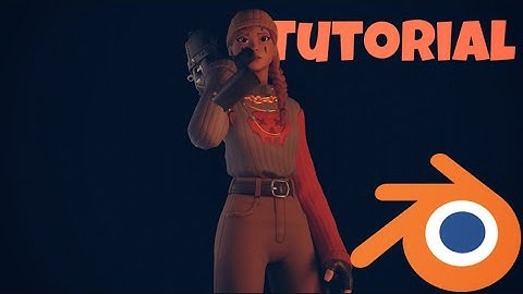 How to create a 3d Fortnite Animation with Blender! Blender Tutorial (Holding Gun, Light...)