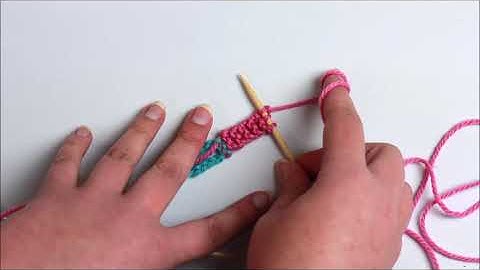 Garter Tab Cast On For Knitting, Provisional Method