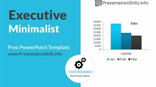 Executive Minimalist Blue PowerPoint Template