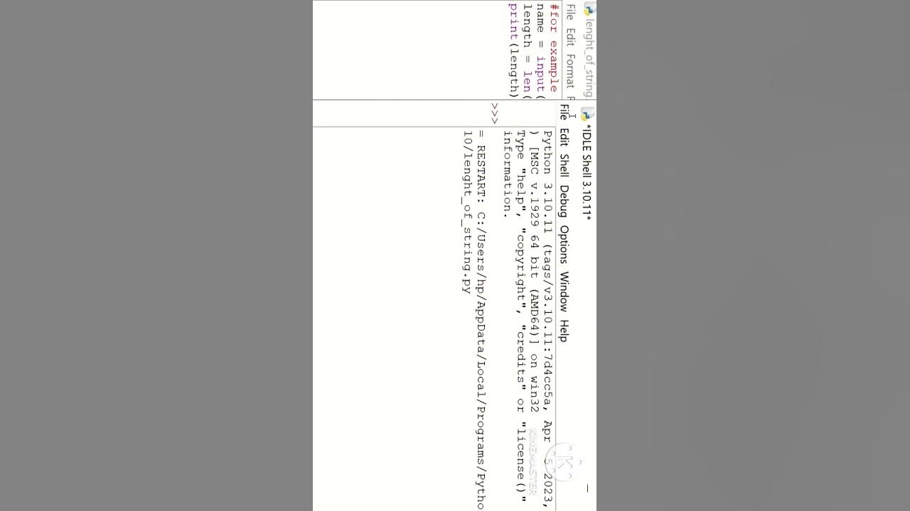 string length in python - YouTube