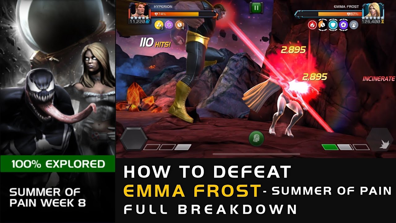 How to defeat Emma Frost (Summer of Pain) Week 8 Full Breakdown