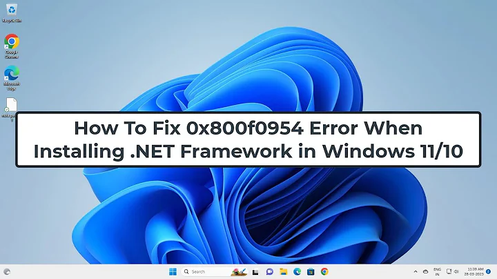 How To Fix 0x800f0954 Error When Installing .NET Framework in Windows 11/10