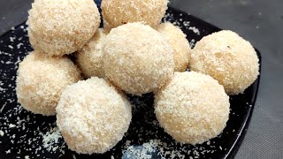 Coconut Ladoo Recipe with Condensed Milk। नारियल के लड्डू। nariyal ke laddu। coconut laddu