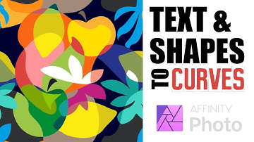 How to Convert Text & Shapes to Curves in Affinity Photo