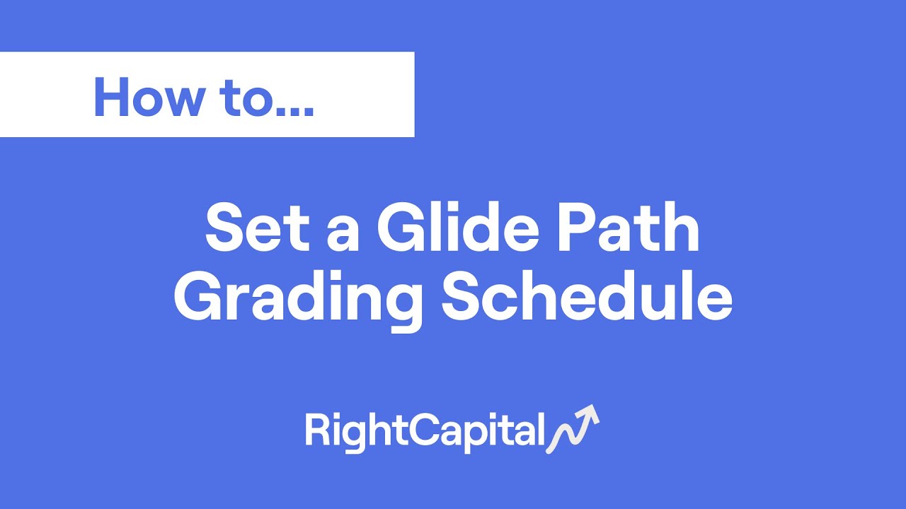 How To Set a Glide Path Grading Schedule - YouTube