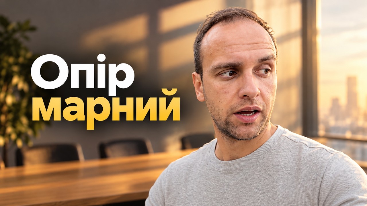 15 років навчання і досвіду – у смітник, я це нарешті у… — Transcript