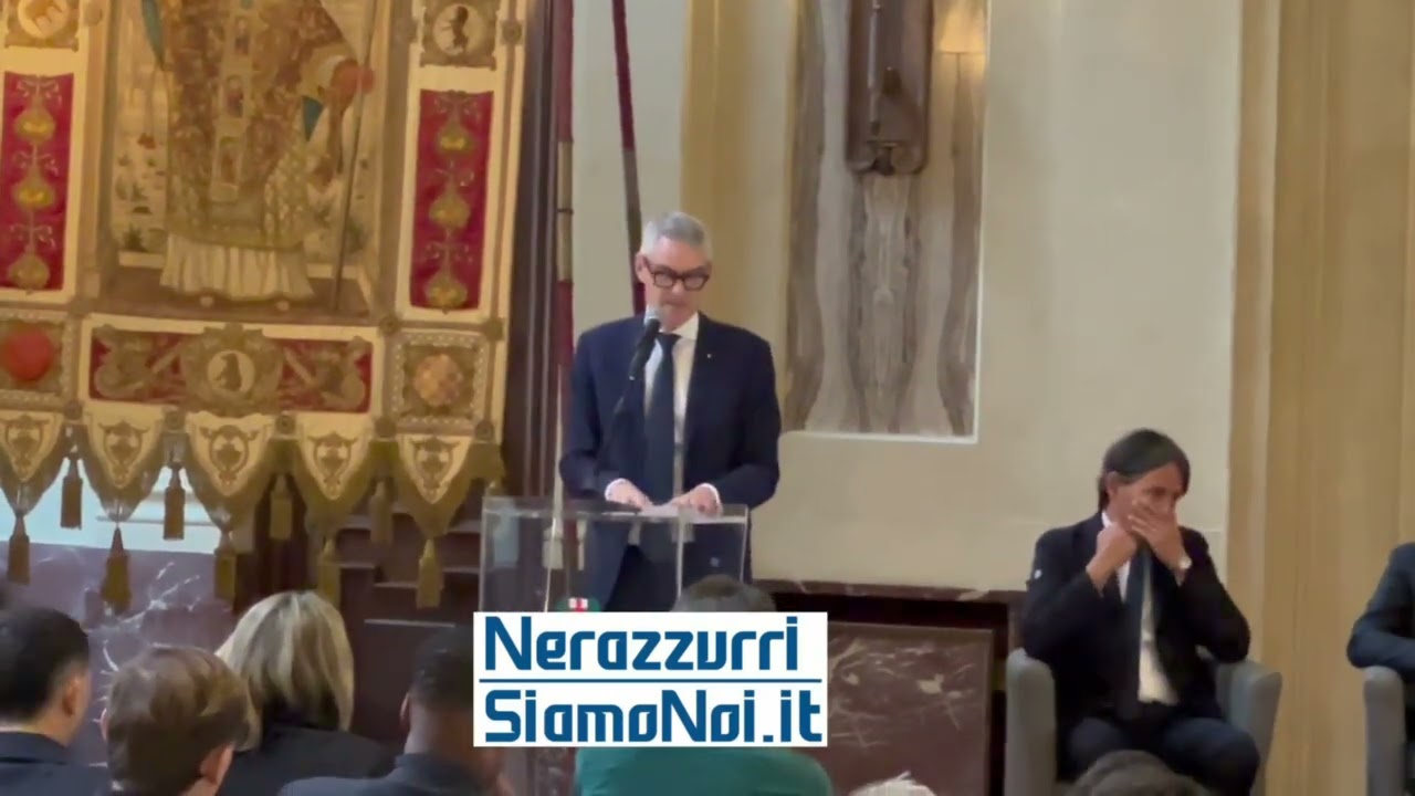Alessandro Antonello alla consegna dell'Ambrogino D'Oro all'Inter | 17 maggio 2024