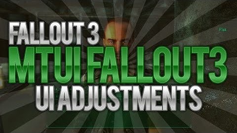 Fallout 3 Mods: MTUI [UI Adjustment]