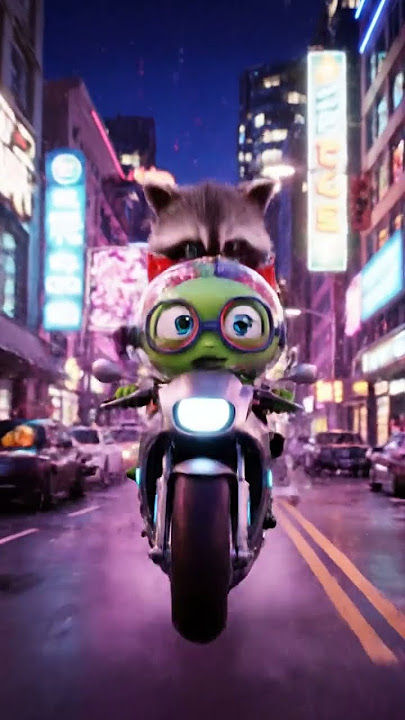 Baby Alien's Wild Motorcycle Ride
