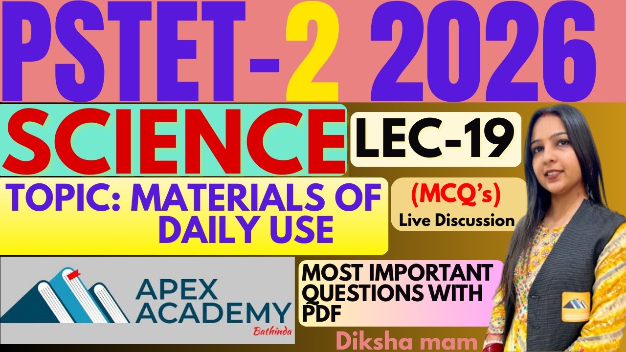 PSTET Science Preparation | PSTET Syllabus 2026 | PSTET Classes | Science PSTET Paper 2 |