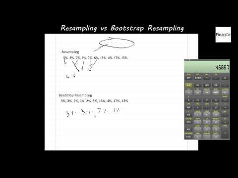 CFA Level 1 Quants Reading 6 Resampling vs Bootstrap Resampling