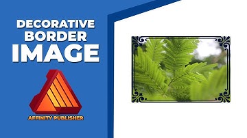 How to make decorative border to image in affinity publisher