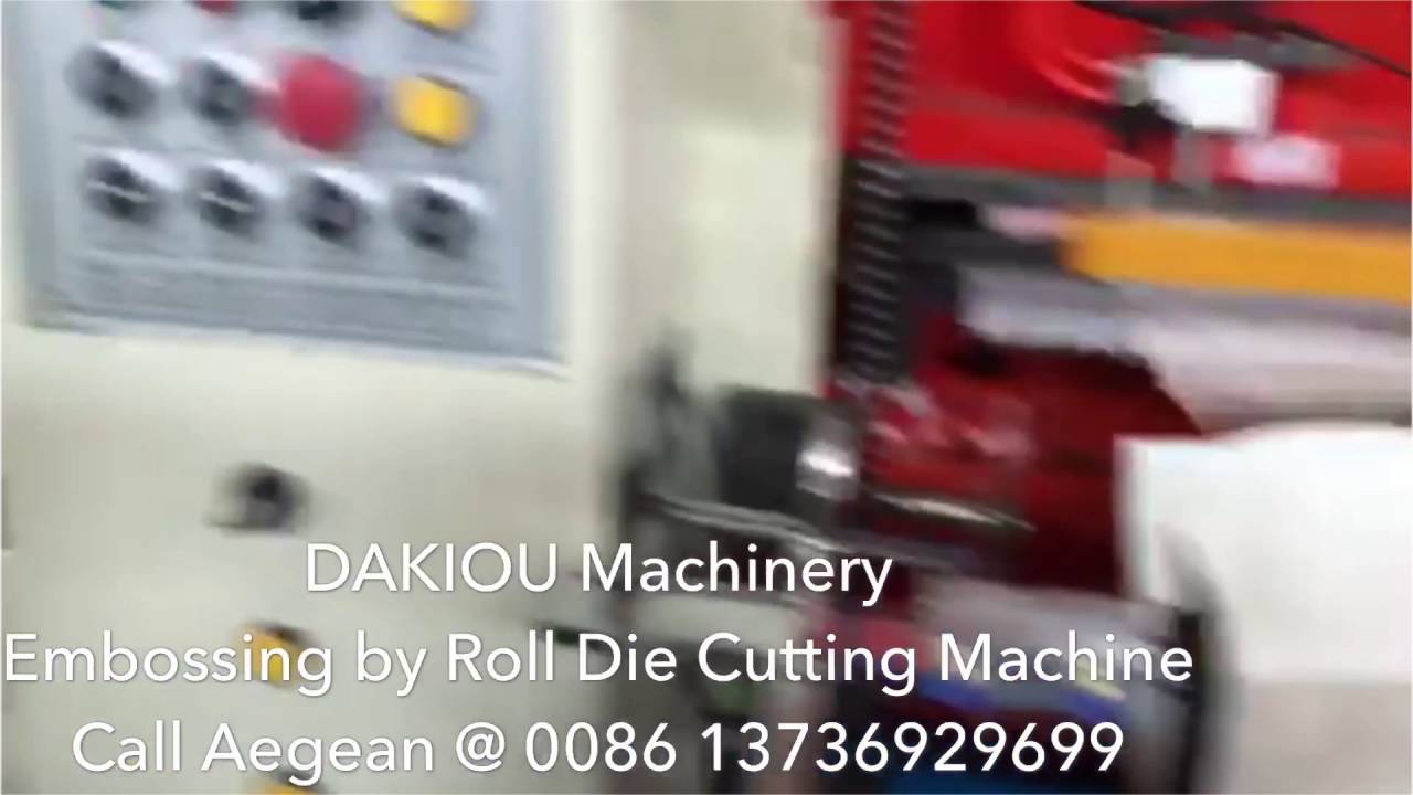 Ruian Dakiou PY950 paper roll die cutting punching machine with the ...