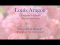 French Poem Que serais je sans toi by Louis Aragon Slow and Fast Reading