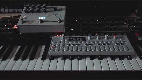 Sequential Prophet 6, Teenage Enginering Op-1 and Hologram Electronics Microcosm