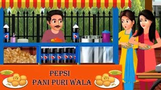 पपस पन पर Pepsi Pani Puri Hindi Cartoon Story
