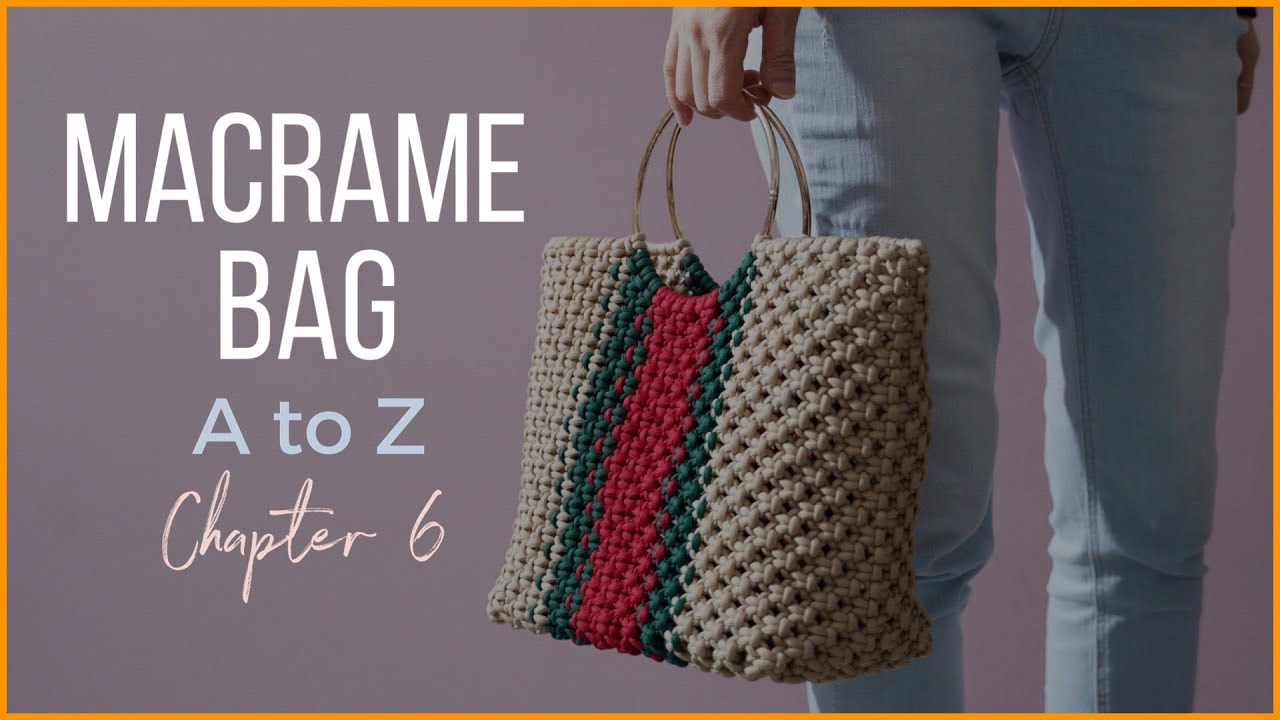 Easy DIY Macrame Bag Tutorial for Beginners (PDF) – Happy Knotting Macrame  Patterns by Marloes | Macrame bag, Macrame patterns, Bags tutorial