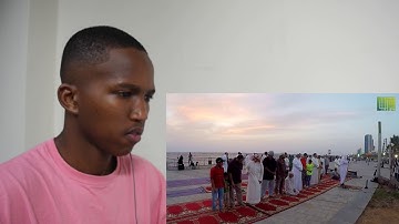 أذان رائع || القارئ مجاهد الخالدي | 1438/8/10هـNON MUSLIM REACTS TO