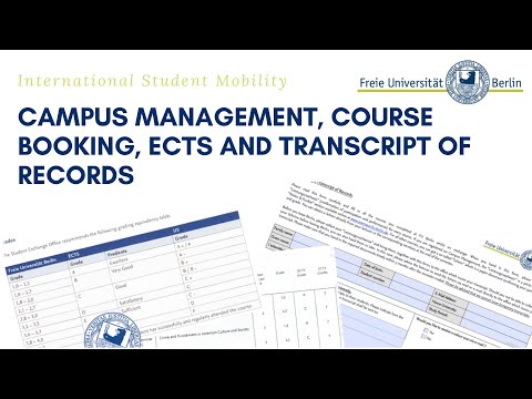 FU Berlin - Campus Management, Course Booking, ECTS and Transcripts