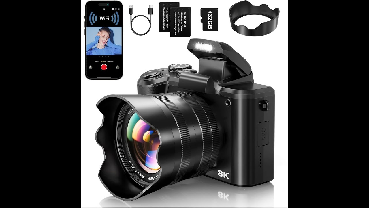 Review: XNSIAKXA 8K Digital Camera – 88MP, Dual-Lens & Autofocus