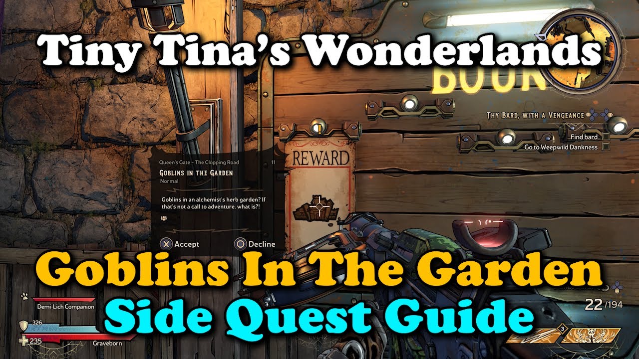 Tiny Tina's Wonderlands Side Quest Guide: Goblins In The Garden