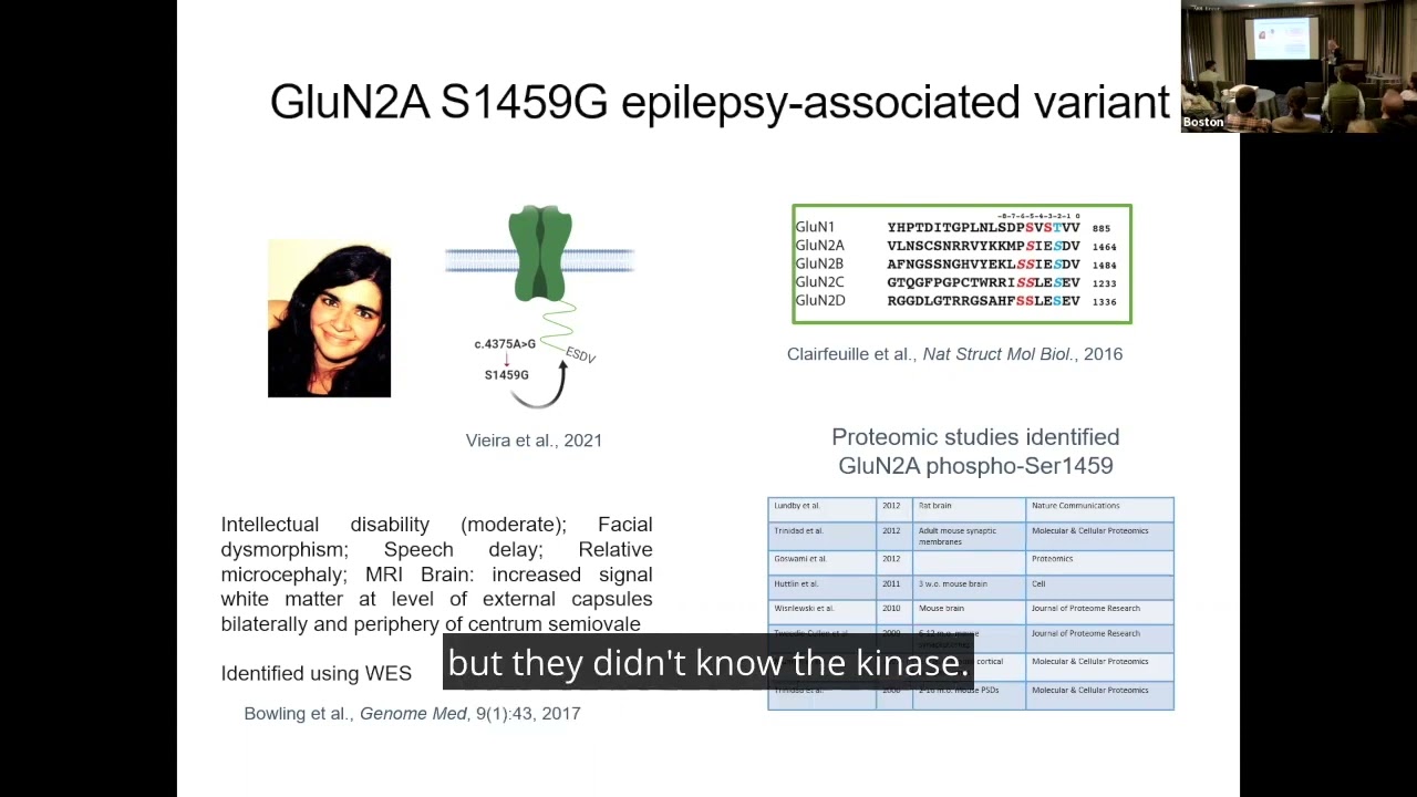 GRICon 2023 - NMDA Receptor Trafficking: Insights from rare variants - with English captions