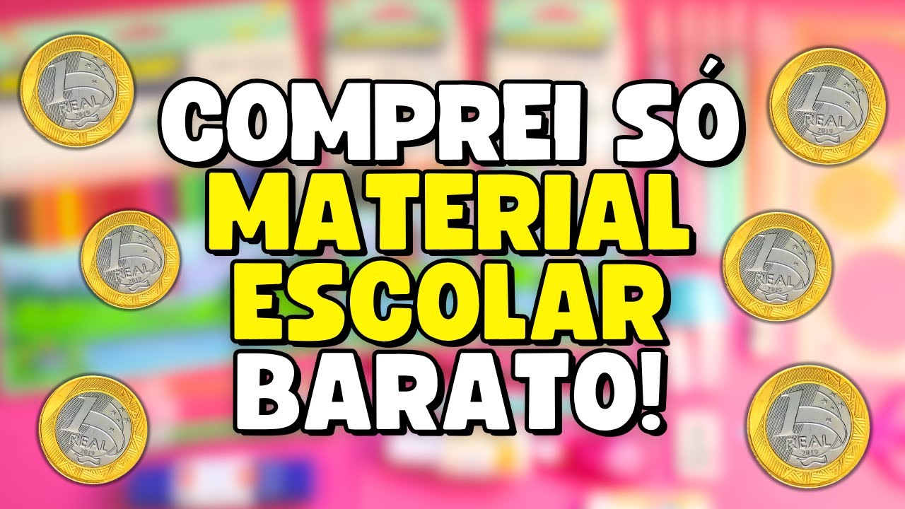 Comprinha só de MATERIAL ESCOLAR BARATO! *Valeu a Pena?