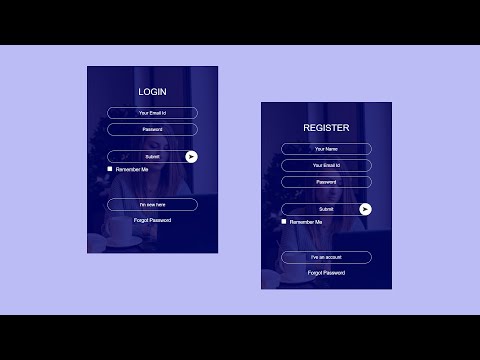 How To Make Login And Registration Form Using HTML CSS | Sign In & Sign Up Form Design