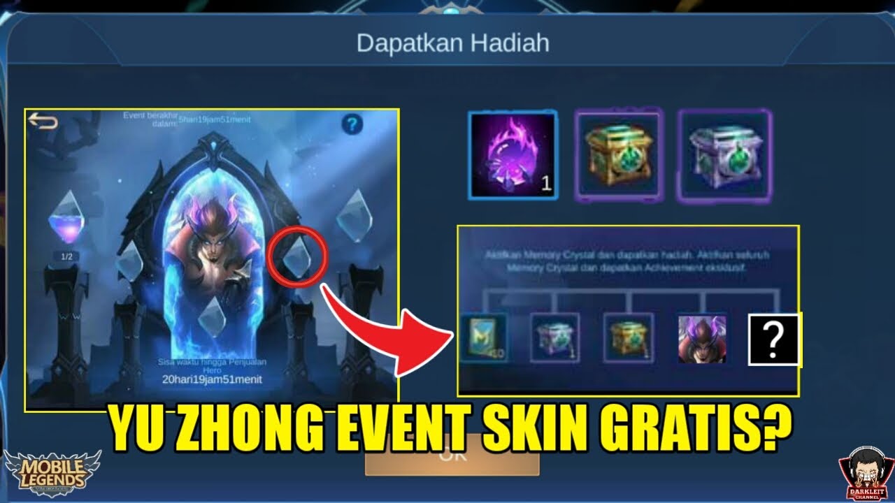 EVENT YU ZHONG DAPAT SKIN & HERO GRATIS MOBILE LEGENDS 2020 - YouTube