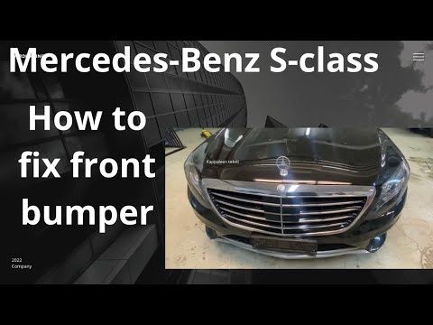 See how to repair Mercedes-Benz W222 front bumper