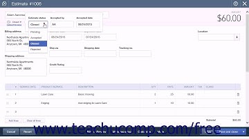 QuickBooks Online Plus 2015 Tutorial Using an Estimate with Multiple Invoices Intuit Training