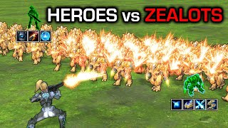 Can any of these heroes defeat 100 Zealots?