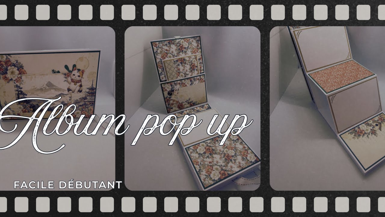 TUTO album POP UP FACILE #scrapbooking  