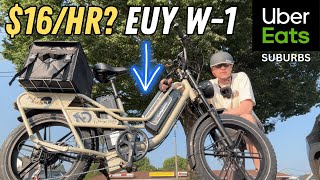 I made $16/hr doing Uber Eats on this EUY W-1 Long Range Ebike