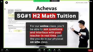 A Level JC H2 Math Tuition | Achevas