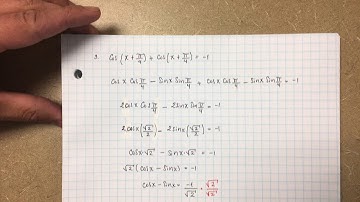 Precalculus: Sum and Difference Formulas II