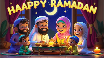 The Ramadan Moon 🌙 | Islamic Kids Nasheed About Fasting, Prayer & Eid Celebration