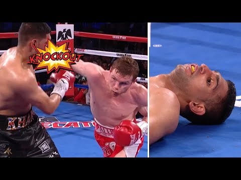 Incredible slow-mo! Canelo Alvarez's BRUTAL knockout of Amir Khan