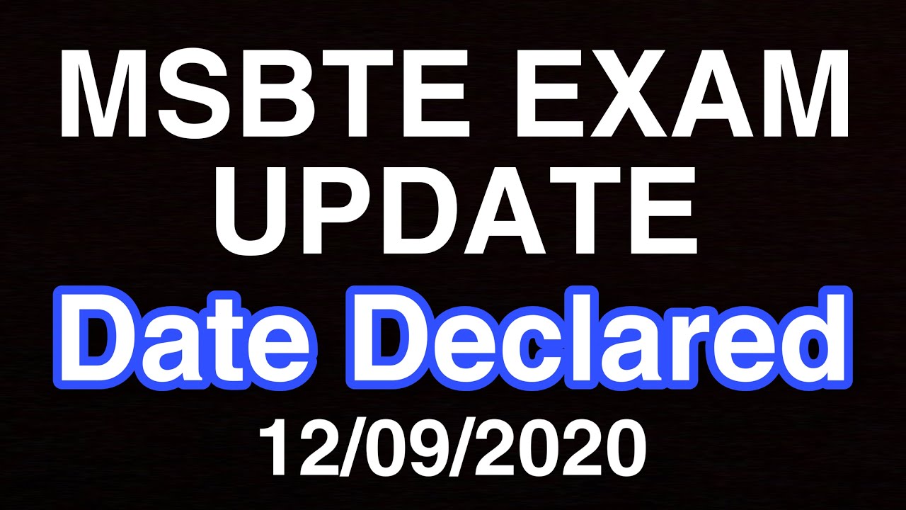 MSBTE NEW UPDATE | MSBTE | MSBTE FINAL YEAR EXAM UPDATE