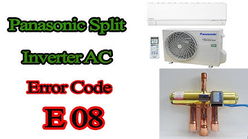 how to remove panasonic inverter error code e08?