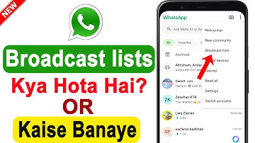 Whatsapp Broadcast list kya hota hai | WhatsApp me Broadcast lists Kaise Banaye