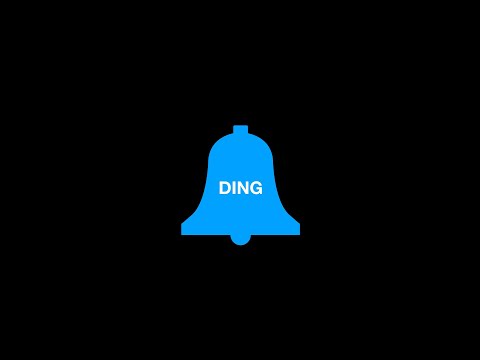 Bell Notification Sound Effect and Blue/Green Screen Animated Icon | Whoosh Sound Effect