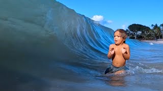 KIDS SAFETY LESSONS IN BIG WAVES AND SURF IN HAWAII. by The Bucket List Family 2,746,696 views 11 months ago 19 minutes