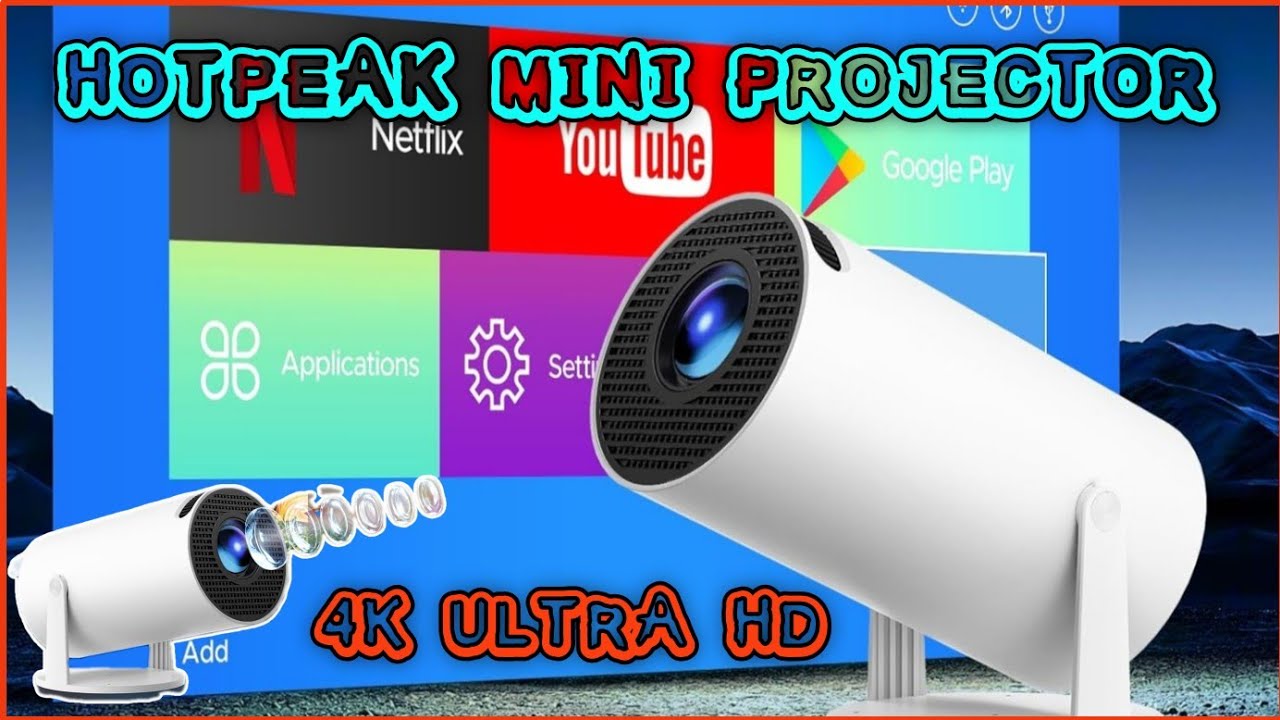 Android Ultra HD WiFi6  projector | Mini Projector | 4K support Projector | Tiktok Projector